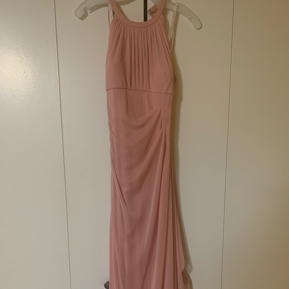 David’s Bridal floor length formal dress